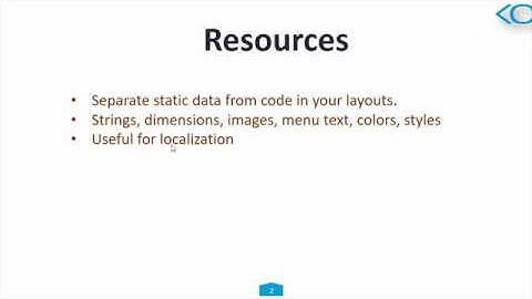What are Android Resources ?