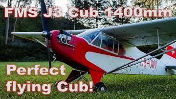 FMS J3 Cub V4 1400mm - Perfect flying Cub!