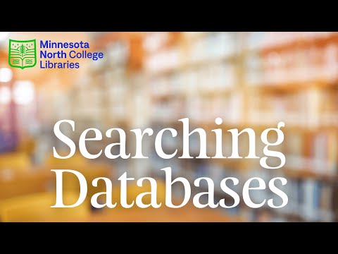 Searching Library Databases