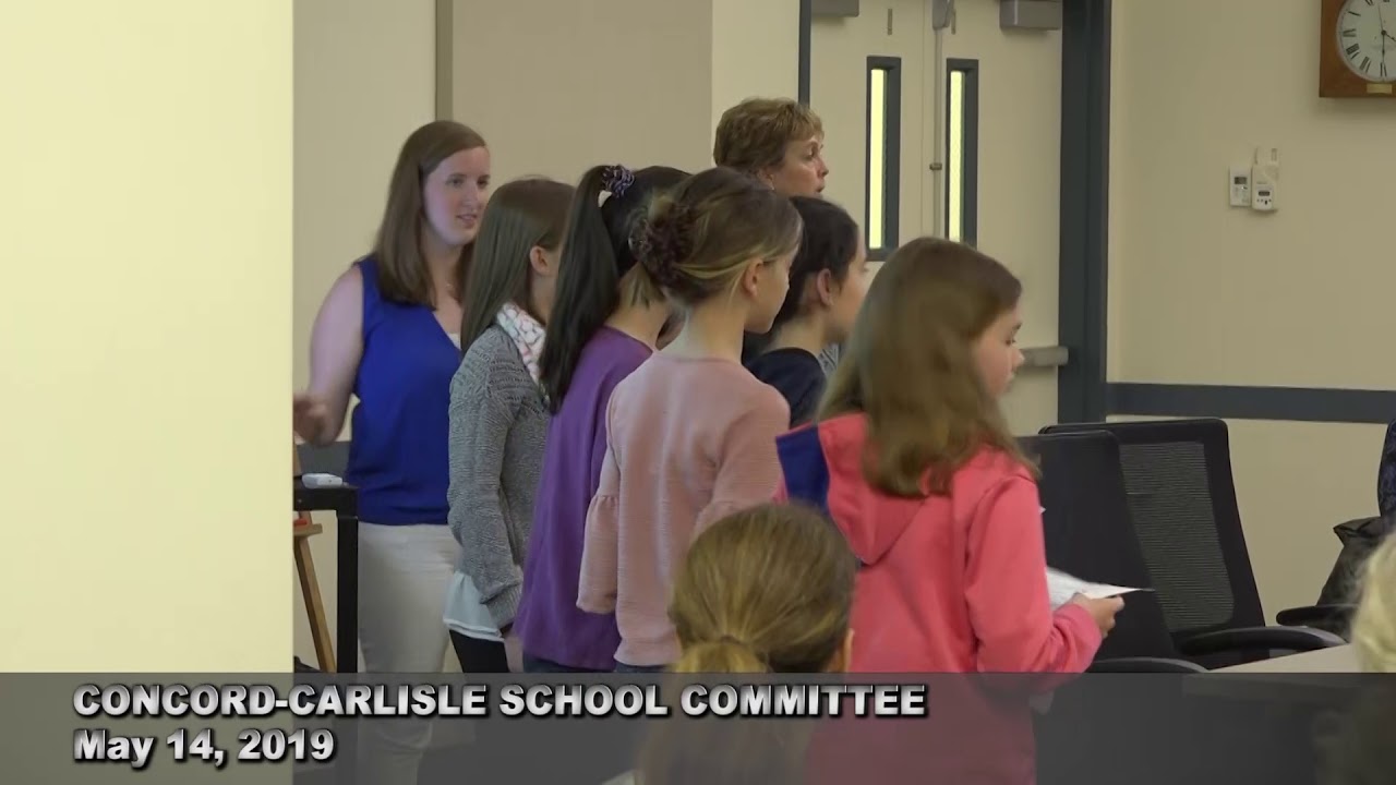 ConcordCarlisle School Committee May 14 2019 YouTube