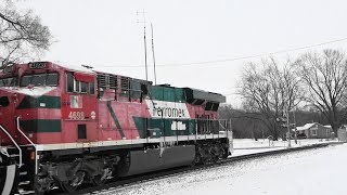 BNSF 8125 w/ Ferromex Power, Colona, IL 2/2/2022