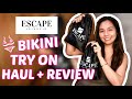 Escape swimwear  bikini try on haul  review  zee 