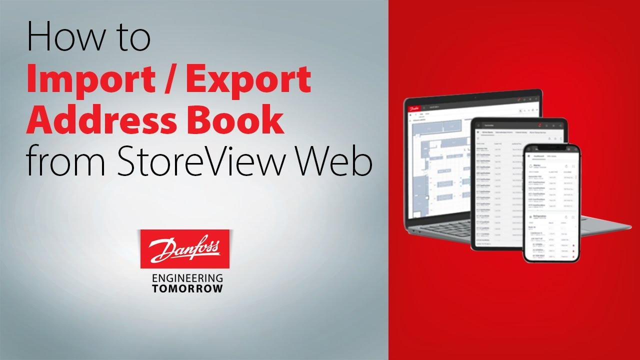 How to Export Import Address Book from StoreView Web | Technical ...