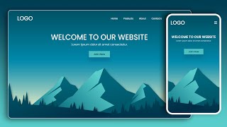 How to Make a Responsive Website Using HTML CSS and JavaScript | GSAP Tutorial