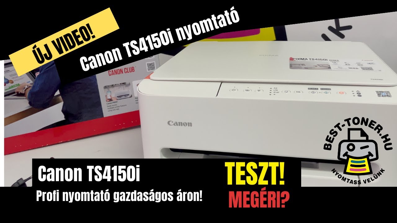 Canon PIXMA TS4150i teszt: Profi fotók otthon! 🖨️ #Canon #TS4150i #besttoner #nyomtatás