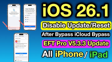 Disable Update and Erase Reset After iCloud Bypass EFT PRO New Update