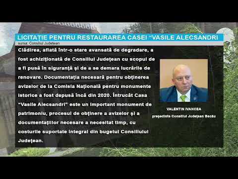 Licitație pentru reabilitarea Casei  ,,Vasile Alecsandri"