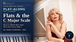 Adult Piano Lesson 7 — Flats, the C Major Scale & Primary Chords | Alfred Book 1 (Play-Along)