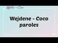 Wejdene  coco paroleslyrics 