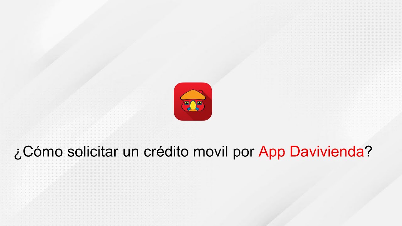 Como solicitar un crédito móvil por la App de Davivienda YouTube