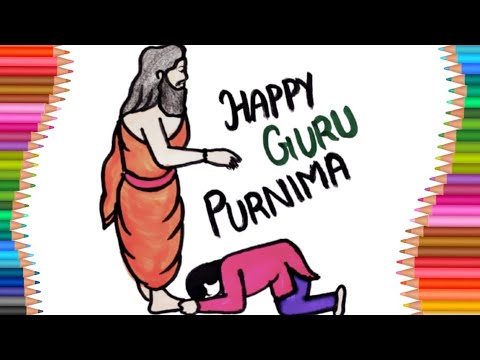 Hand Draw Guru Purnima Sketch Celebration Card Design Stock Illustration -  Download Image Now - iStock