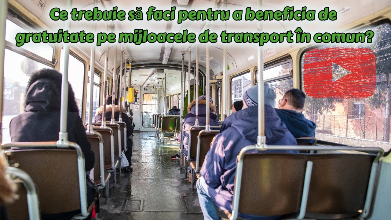 Cum beneficiezi de gratuitate la transportul public?