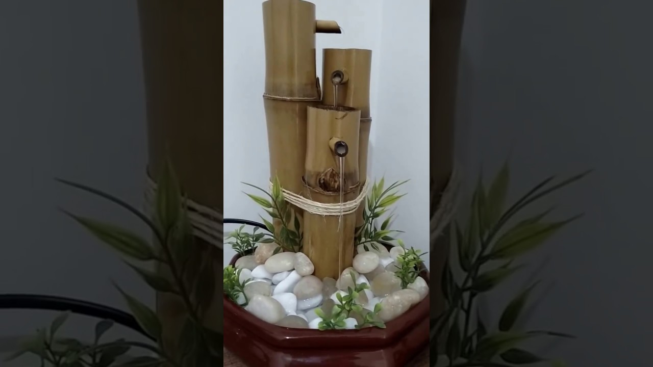 Fonte de Bambu Caseira/ Homemade bamboo fountain YouTube