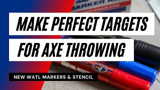 How to Make an Axe Throwing Target with Improved Markers and Stencils