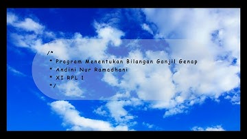 Program Java Menentukan Bilangan Ganjil Atau Genap