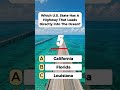Which U.S. state has a highway that leads directly into the ocean? 😳 #shorts #quiz #usa