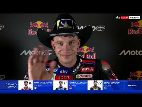 Video MotoGP, GP Usa: le parole di Marco Bezzecchi a Sky Sport dopo la quinta vittoria consecutiva