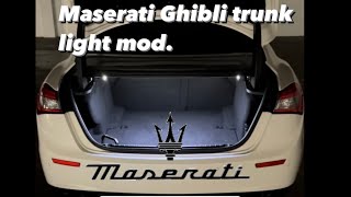 Maserati Ghibli trunk light mod.