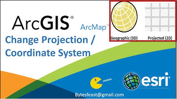 How To Change The Projection In ArcMap - Change The Coordinate System (Including Datum Or Spheroid)