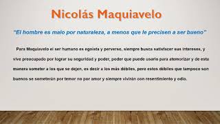NATURALEZA HUMANA: Maquiavelo vs Rousseau