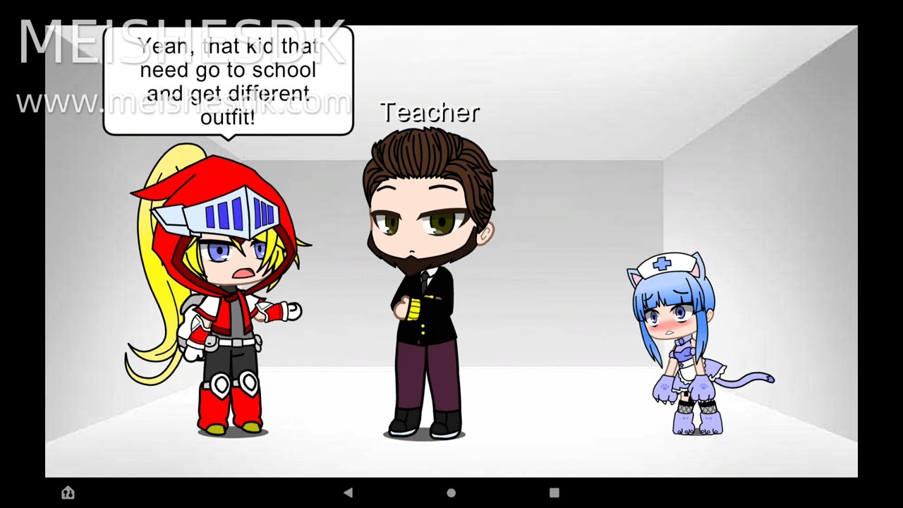 My oc and my friends meet UwU Cat part 4(request from 