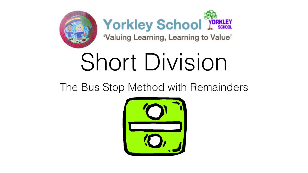worksheet Short Division short division with remainders youtube remainders