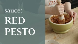 How to made red pesto with sun-dried tomatoes