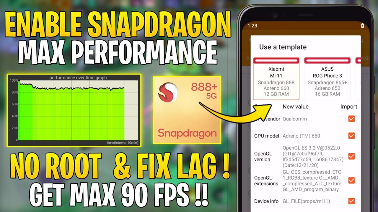 Enable Snapdragon Performance On Any Android Phone Without Root || Fix ...