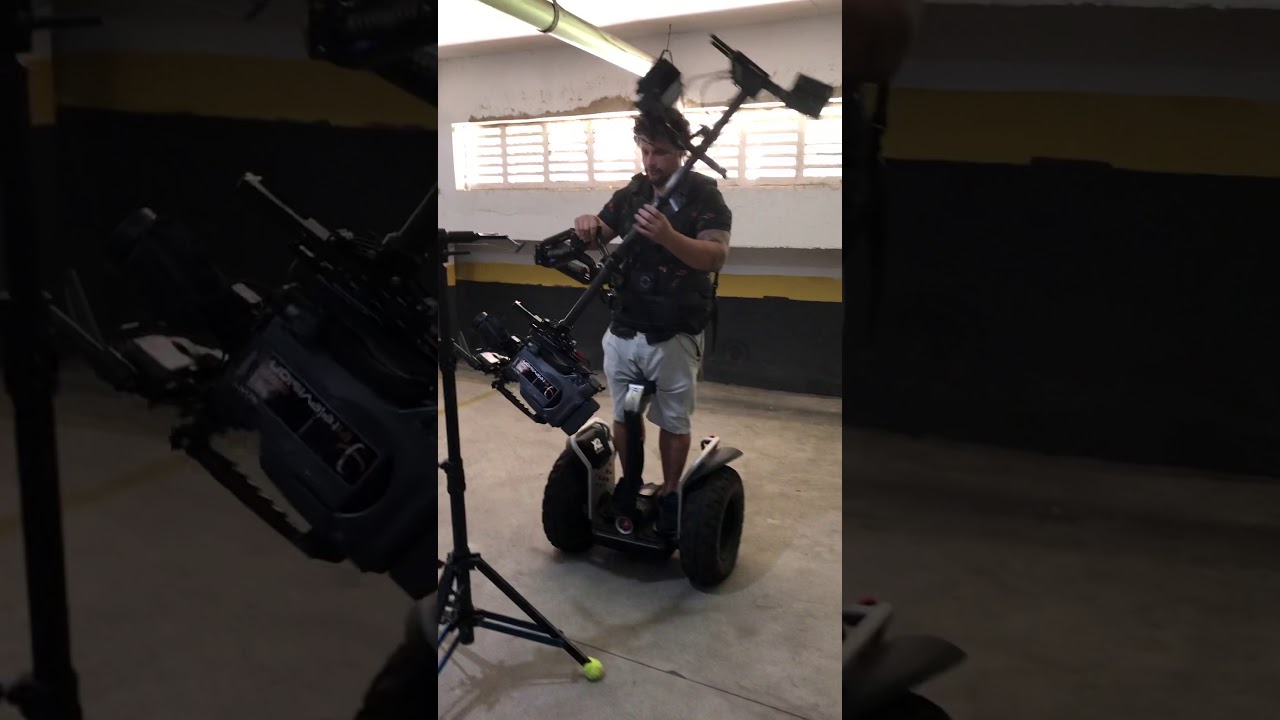 Home training with Tiffen's Segway X2 and Steadicam Clipper !!