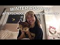 WINTER AFTERSCHOOL &amp; NIGHT ROUTINE | Vlogmas Day 6!