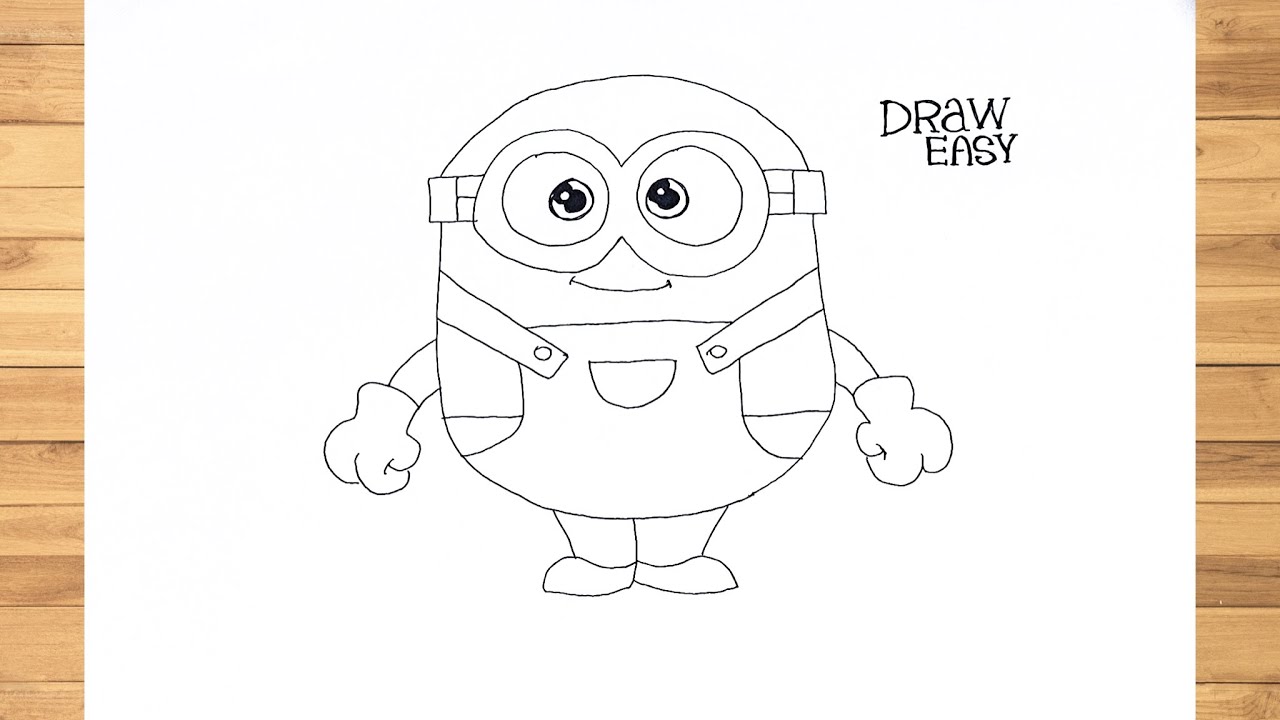 How to draw a minion -Step by Step Easy