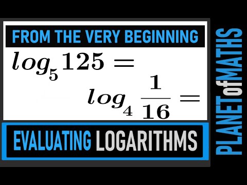 Evaluating Logarithms #1. - YouTube