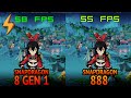 Snapdragon 8 Gen 1 vs Snapdragon 888 - Genshin Impact