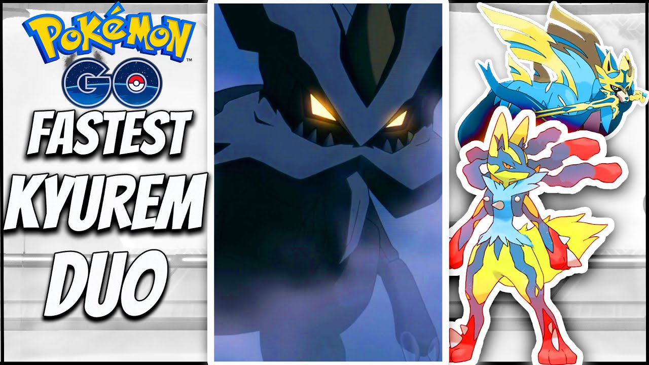 Fastest Kyurem Duo in just 105 secs, No 🗡️, Dragon Breath/Blizzard  || Pokemon go ||