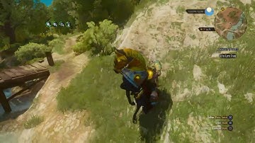 Witcher 3 Funny Bug, Downhill Horse Walk