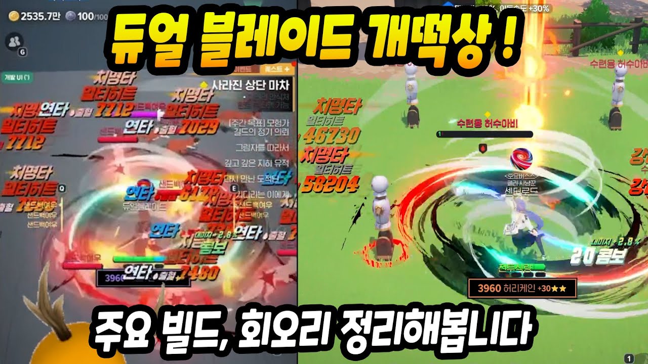 듀얼 블레이드 정석 퓨리, 회오리 가이드! [마비노기 모바일]