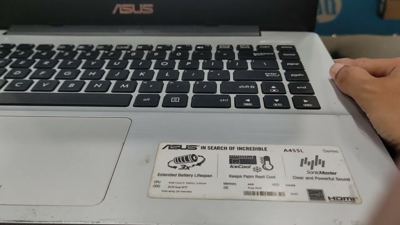 Asus A455LF Core i3 gen 5th Ram 4gb Hdd 500gb Scu13217