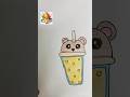 Boba tea drawing