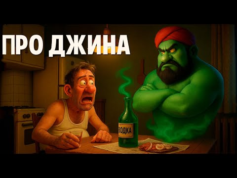 ПРО ДЖИНА ! 'ABOUT A GENIE!' Мультфильм по песне В.С.Высоцкого !