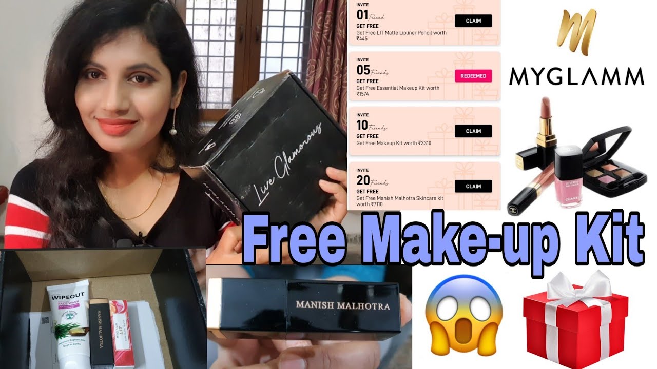 MyGlamm FREE Essential Makeup kit 1574/How to get Free Myglamm Makeup