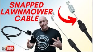 How to fix a snapped lawnmower cable yourself