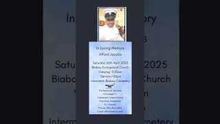 Alford Jacobs | Funeral Announcement #obituariessvg Alford Jacobs | Funeral Announcement #obituariessvg