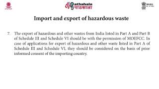 Hazardous waste (management and handling) rules