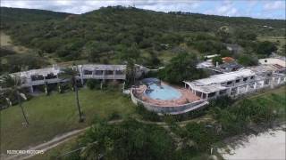 Abandoned Half Moon Bay Hotel - Antigua - Aerial View