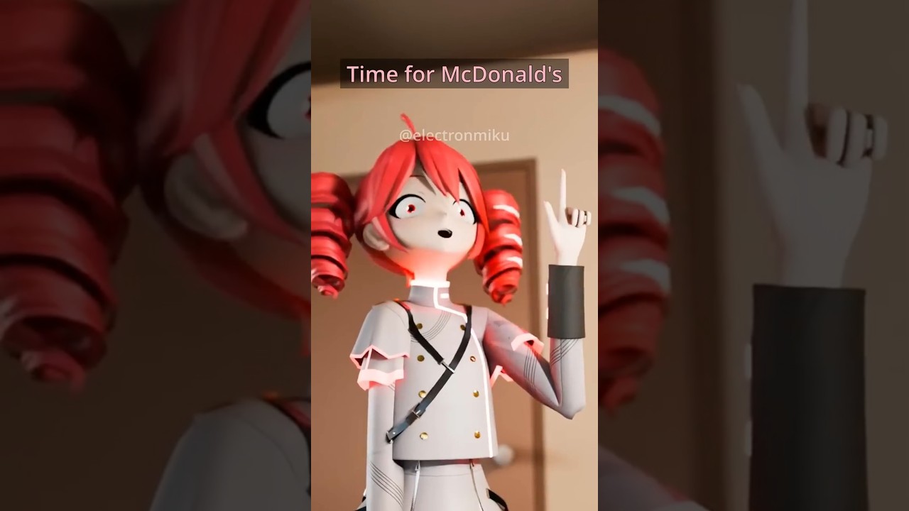 MELOLOID: Teto Is Hungry #talkloid #vocaloid #meloloid #mmd #blender #miku