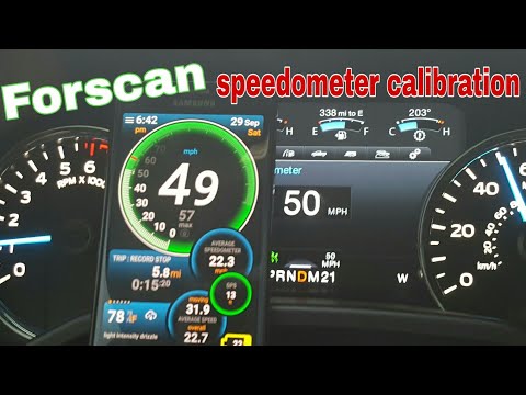 Forscan Ford F150 Speedometer Calibration Due To Larger