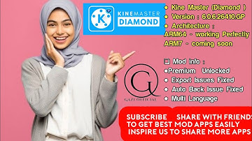 Kine Master Mod Apk New Update work Android 12 ||Gazi Officeal