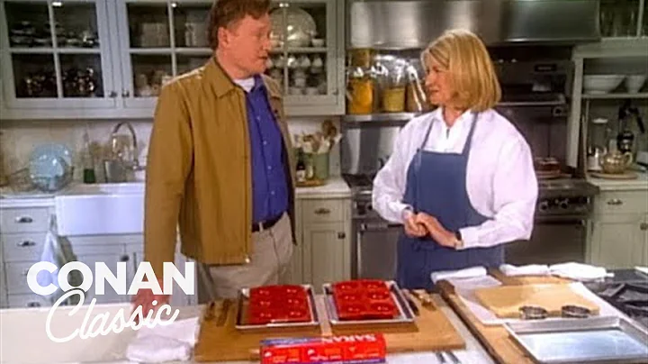 Conan Visits The Set Of "Martha Stewart Living" | ...