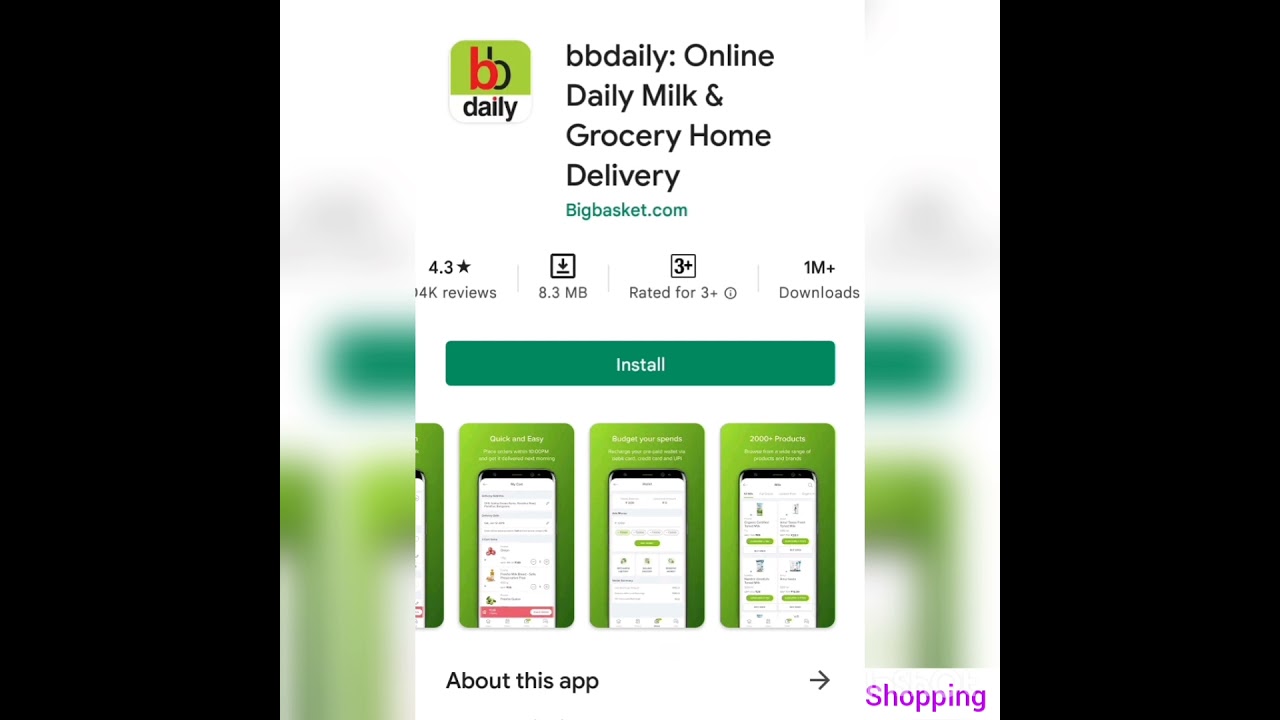 bbdaily Online Daily Milk & Grocery Home Delivery