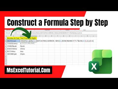 How We Construct a Formula Step by Step in Excel to Solve a Problem